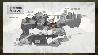 Diese Karte zeigt die Abschnitte der Insel Diese Karte zeigt die Abschnitte der Insel